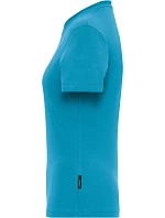 Daiber JN 1801 Dámské pracovní tričko z bio bavlny - Solid 02.1801 turquoise