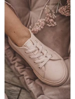 Kožené tenisky Big Star JJ374022 Nude