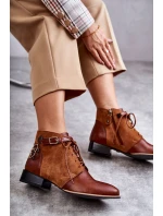 Dámské kožené kozačky Maciejka 5743A-29 Hněde Dámské kožené kozačky Maciejka 5743A-29 Hněde