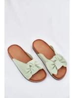 Dámské Sandály Na Korekové Podešvi S Mašlí Mátové Seressa