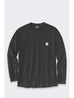 Mikina bez kapuce Carhartt Midweight L/S Pocket T-Shirt – černá, velikost: L