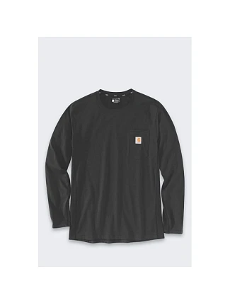 Mikina bez kapuce Carhartt Midweight L/S Pocket T-Shirt – černá, velikost: L Mikina bez kapuce Carhartt Midweight L/S Pocket T-Shirt – černá, velikost: L