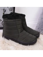 Nepromokavé sněhové boty na zip NEWS W EVE181D khaki Nepromokavé sněhové boty na zip NEWS W EVE181D khaki