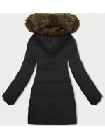 Černá dámská zimní bunda s kapucí J Style (16M9099-392)