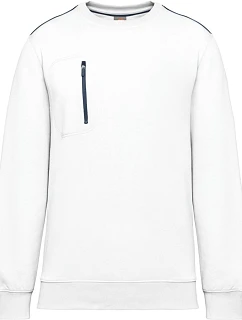 WK WK 403 Pracovní mikina "Day-to-Day" 20.W403 white/navy