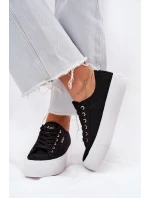 Dámské Tenisky S Krajkou Lee Cooper LCW-25-31-3439L Černé Dámské Tenisky S Krajkou Lee Cooper LCW-25-31-3439L Černé