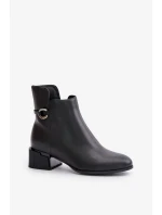 Zateplené Dámské Kotníkové Boty Na Podpatku Na Zip Černé Vinceza Zateplené Dámské Kotníkové Boty Na Podpatku Na Zip Černé Vinceza