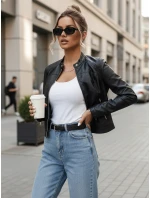 Dámská kožená bunda TIFANNY black FashionStreet TY4548