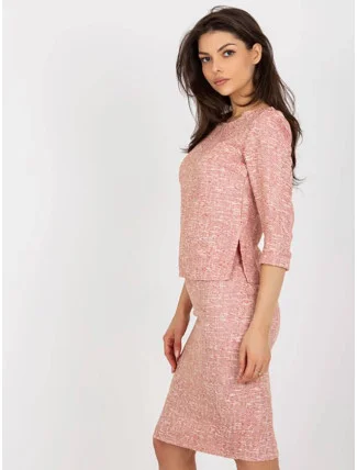 Červená melanžová vlněná tužková sukně Lakerta (506490) Červená melanžová vlněná tužková sukně Lakerta (506490)