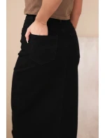 Dámské džíny Skinny s vysokým pasem a páskem M.sara béžové