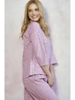 Taro pyžamo 3435 Jolie 3/4 S-XL Z25/26 dámské rozepínací Taro pyžamo 3435 Jolie 3/4 S-XL Z25/26 dámské rozepínací