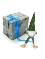 DEKORATIVNÍ TRPASLÍK 30+15CM ZELENÝ