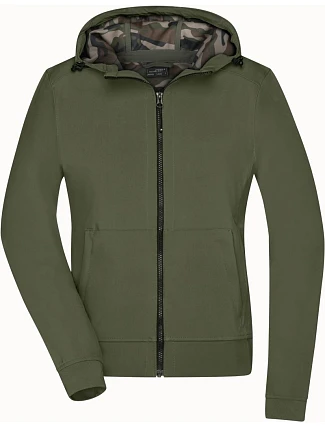 Daiber JN 1145 Dámská 2-vrstvá softshellová bunda s kapucí 02.1145 olive/camouflage Daiber JN 1145 Dámská 2-vrstvá softshellová bunda s kapucí 02.1145 olive/camouflage