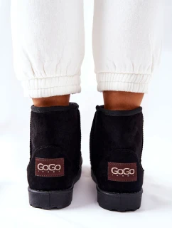 Sněhové Boty Izolovane S Kožešinou černé Vicandi