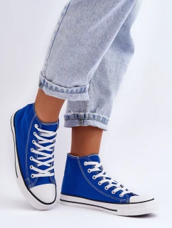 Dámské klasické vysoké boty modré Remos