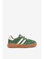 Dámské Velurové Tenisky Na Platformě Zelené Marisae