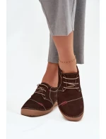 Kožené dámské polobotky s prošitím Artiker 57C2114 hnědé Kožené dámské polobotky s prošitím Artiker 57C2114 hnědé
