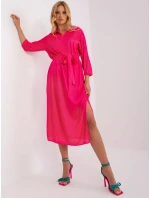 LK SK 509348 šaty.04 tmavě růžová LK SK 509348 šaty.04 tmavě růžová