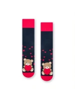 Vzorované pánské ponožky Steven art.136 Srdíčka