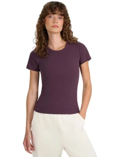Dámské tričko 4F F2337 tmavě fialové 4FWAW25TTSHF2337 50S
