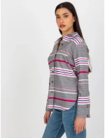 Dámská košile LK KS 509165.06X bílá a růžová - FPrice