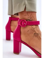 Dámské Sandály Na Podpatku Fuchsie Lexi