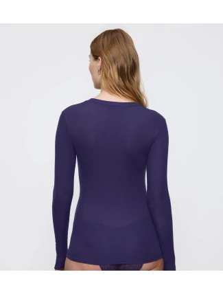Beauty Layers Top LSL Crew Neck - Prussian Blue - TRIUMPH Prussian Blue - TRIUMPH
