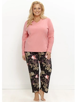 Pyžamo Taro 3654 Maribel, dlouhé rukávy, velikost 2XL–3XL, Z26