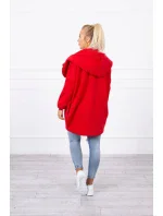 Krátká mikina na zip červená Krátká mikina na zip červená