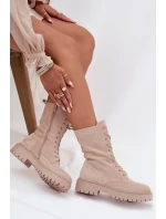 Dámské workery zateplené béžové Marvielle