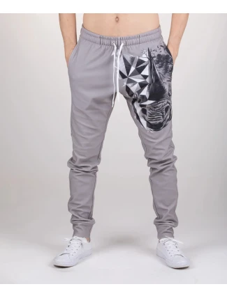 Unisex tepláky 2121560 / AFD394 Šedá s potiskem - Aloha From Deer Unisex tepláky 2121560 / AFD394 Šedá s potiskem - Aloha From Deer