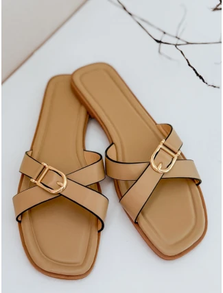 Dámské žabky BELICCA khaki FashionStreet ZY0979