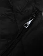 Černá dámská prošívaná bunda pro přechodné období Glakate (LU-2201)