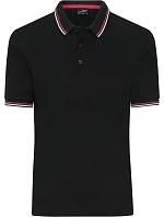 Daiber JN 1306 Pánské těžké piqué polo s proužky 02.1306 black/white/red Daiber JN 1306 Pánské těžké piqué polo s proužky 02.1306 black/white/red