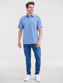 Russell Athletic 935M Popelínová košile s krátkým rukávem 11.935M corporate blue
