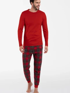 Italská móda Narwik long length sp. barva:červená/potisk