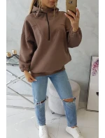 Mikina s kapucí mocca Mikina s kapucí mocca