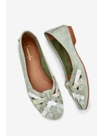 Dámské Kožené Baleríny Maciejka 01358-50 Mátové