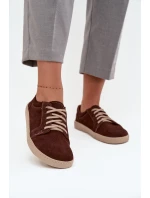 Trampki typu barefoot z přírodního semiše Zazoo 314 čokoládové