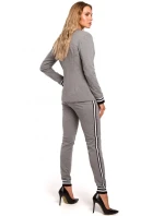 M459 Blejzr s pruhovanými žebrovanými manžetami - černý M459 Blejzr s pruhovanými žebrovanými manžetami - černý