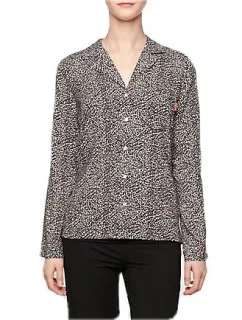 Dámské pyžamo vrch.díl  QS1678E -   Calvin Klein