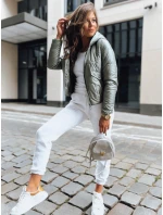 Dámská přechodná prošívaná bunda LILYWOOL zelená FashionStreet TY3712 Dámská přechodná prošívaná bunda LILYWOOL zelená FashionStreet TY3712