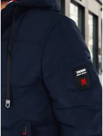 Pánská zimní bunda s kapucí tmavě modrá FashionStreet TX5086z Pánská zimní bunda s kapucí tmavě modrá FashionStreet TX5086z