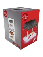 PTAČÍ BUDKA VEDL DEKORACE 185X165X230MM HNĚDÝ BALDACHÝN PTAČÍ BUDKA VEDL DEKORACE 185X165X230MM HNĚDÝ BALDACHÝN