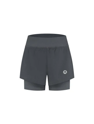 Rogelli dámské šortky 2v1 ESSENTIAL šedá L