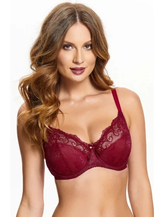 Dámská podprsenka Leila 0091 Bordó - Kostar