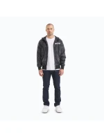 Pánská přechodová bunda Athletic Logo černo-šedá - Pitbull