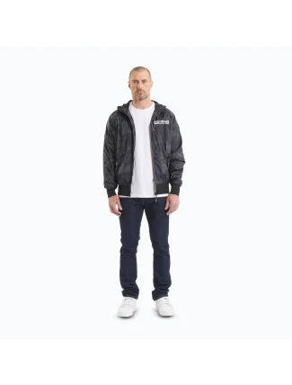 Pánská přechodová bunda Athletic Logo černo-šedá - Pitbull