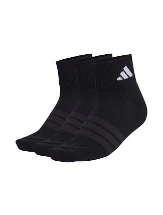 Ponožky adidas Cushioned Sportswear Ankle 3P černé KC9633