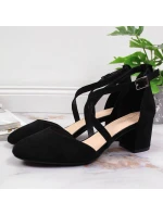 Sergio Leone W SK365A černé páskové sandály